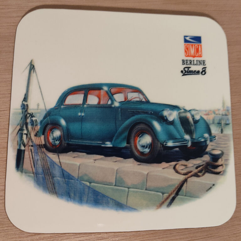 Dessous de verre Simca illustrés avec des gravures anciennes – Image 6