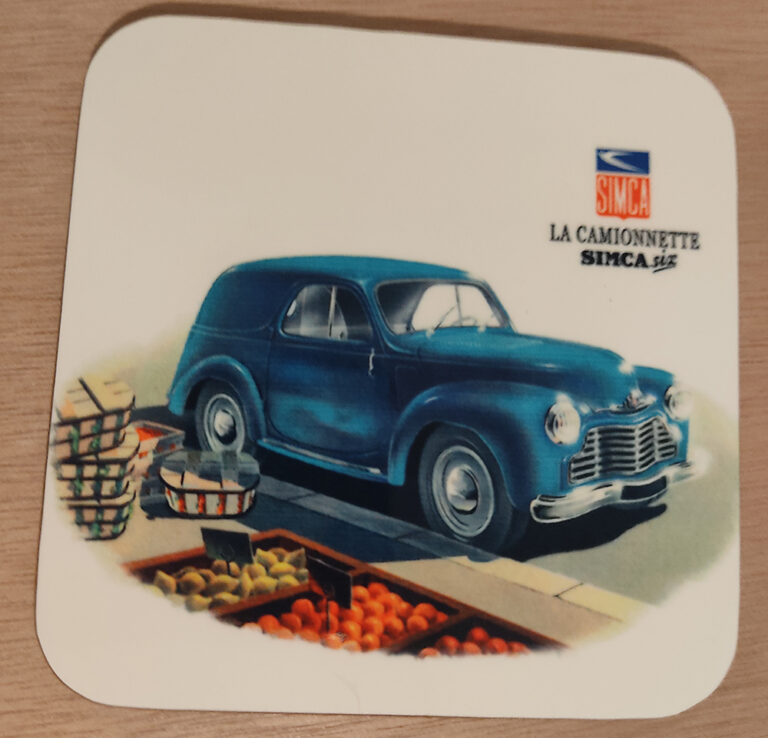Dessous de verre Simca illustrés avec des gravures anciennes – Image 5
