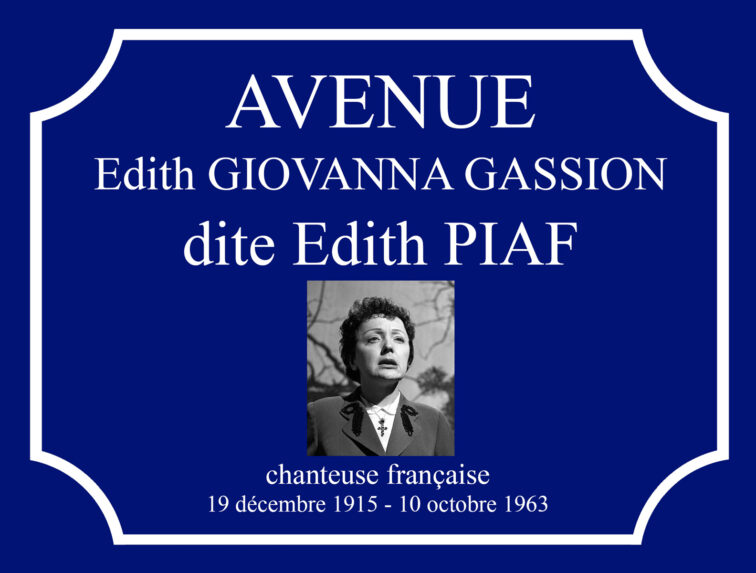 avenue Edith piaf