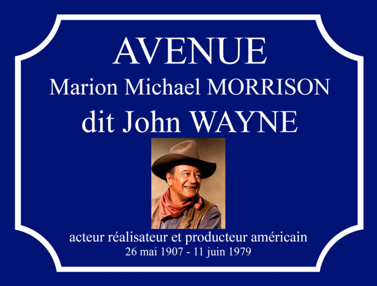 plaque décorative "John Wayne"