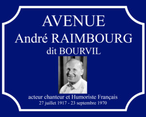 Plaque Bourvil