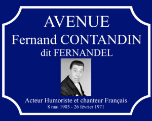 Plaque Fernandel