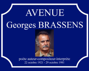 Plaque Georges Brassens