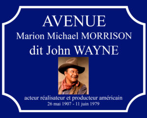 Plaque John Wayne