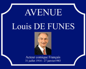 Plaque Louis de Funès