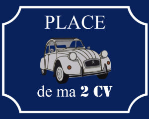Plaque 2CV