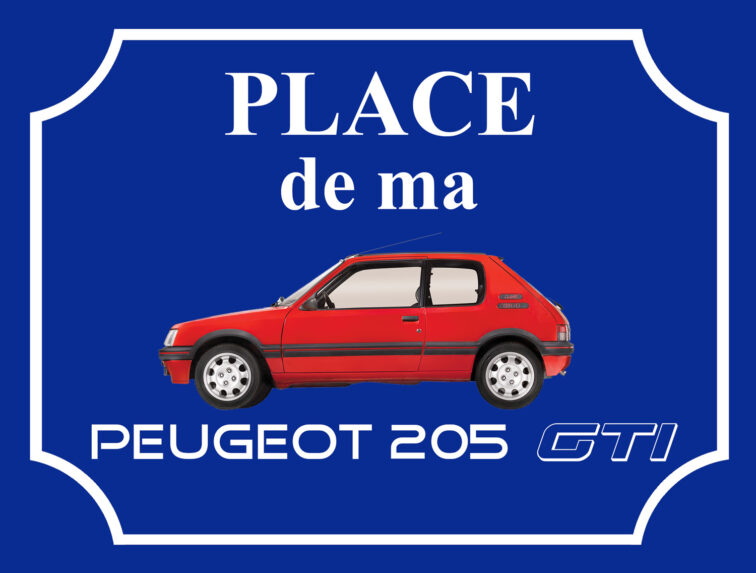 Place de ma 205 Gti