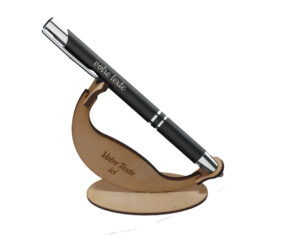 Stylo personnalisable avec support bois