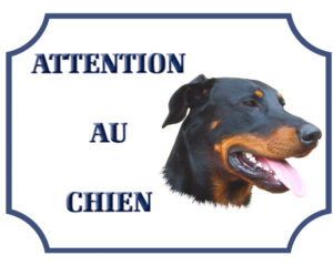 plaque Beauceron