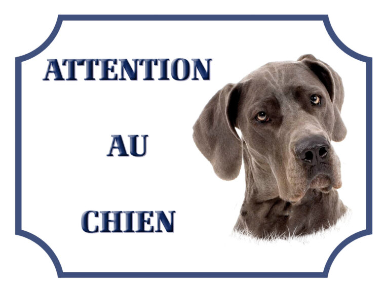 plaque dogue allemand