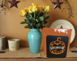 Porte serviettes avec motif Halloween
