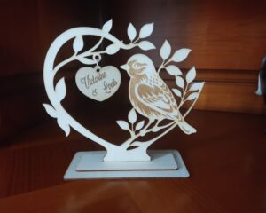 Décoration  personnalisée cœur fête des mères, fête des grands-mères