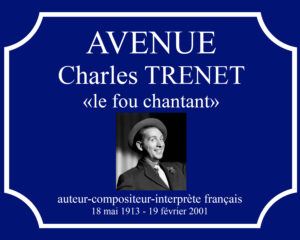 Plaque Charles Trenet