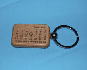 Porte-clés bois personnalisé