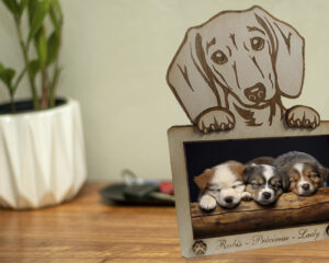 Cadre photo thème chiens personnalisé