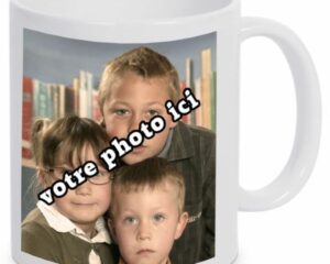 mug personnalisé photo et texte
