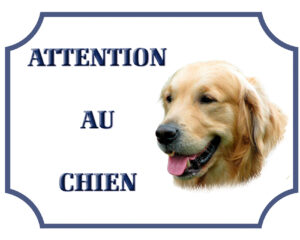 Plaque Golden Retriever