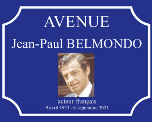 Plaque Jean-Paul Belmondo