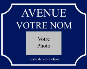 Plaque de Rue Personnalisée