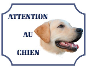 Plaque Labrador sable