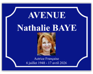 Plaque Nathalie Baye